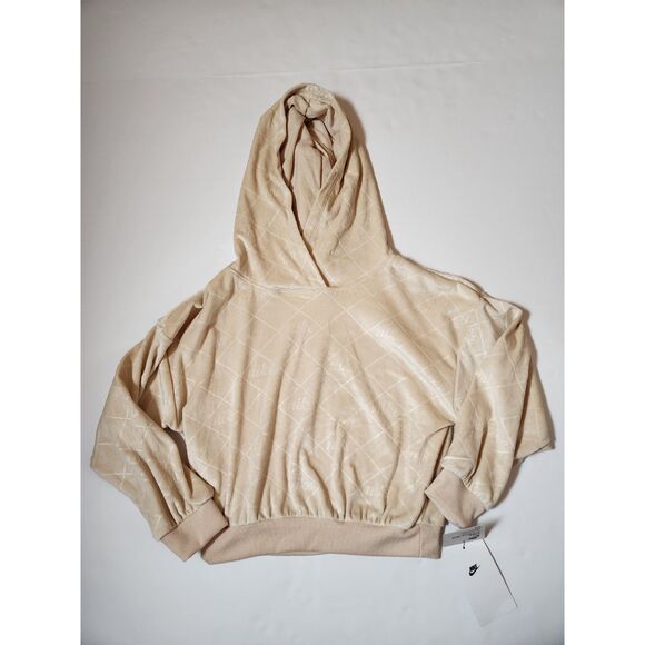 Nike Girls 6X Hoodie & Jogger Set – Plum Dust & Sanddrift, Unworn - Picture 4 of 6